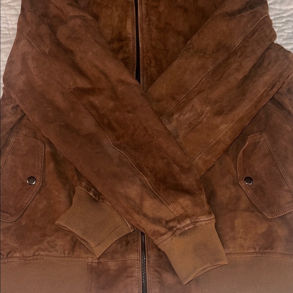 Bombay Leather Mens Baron brown suede Leather Jacket NWOT - Picture 14 of 15